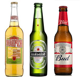 Bière Heineken, Bud ou despérados 25cl…..2 €